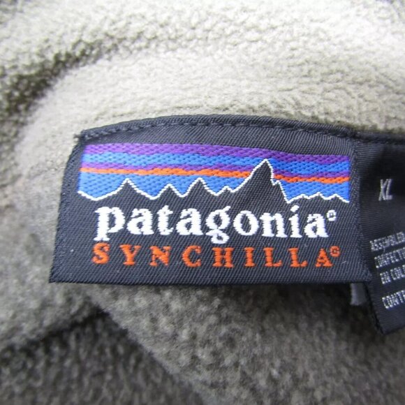 NEW PATAGONIA Mens Las Gatos Fleece Vest Size XL Olive Green - Picture 10 of 11